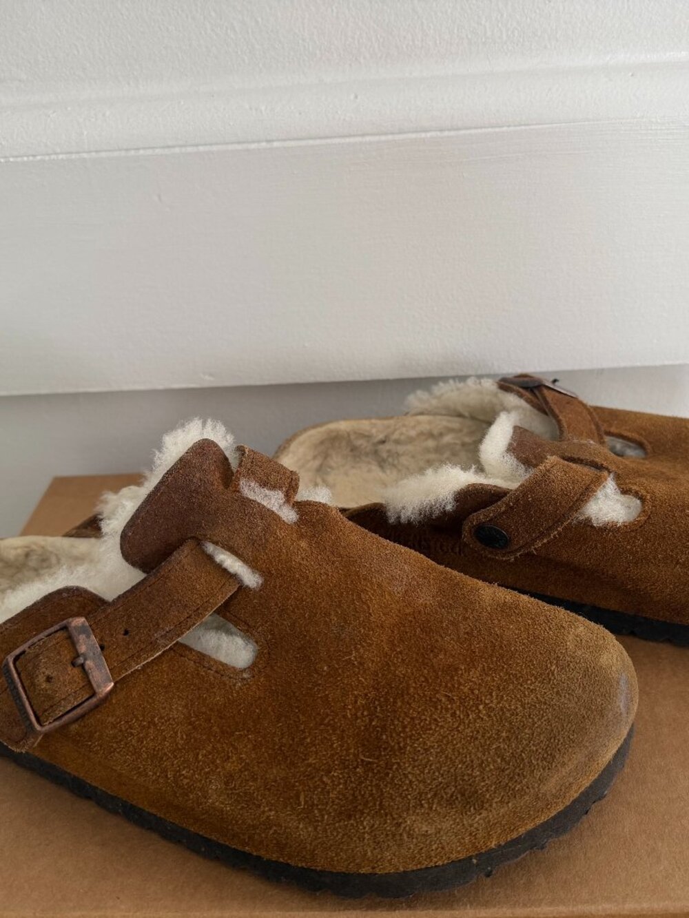 Boston Shearling Clogs - Suede Leather - Picture 3 of 5